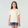 Kız Çocukları İçin Kısa Kolluklu Bahçe Cepli Gömlek (Çocuk/Bebek/Genç)