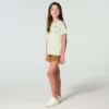 Kız Çocukları İçin Kısa Kolluklu Bahçe Cepli Gömlek (Çocuk/Bebek/Genç)