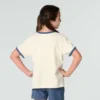 Kız Çocukları İçin Kısa Kolluklu Çiçek Desenli "C" Ringer Gömlek (Çocuk/Bebek/Genç)