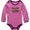 Kız Çocukları İçin Uzun Kolluklu Puppy Bodysuit (Bebek)