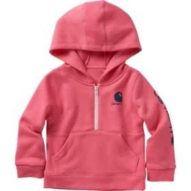 Kız Çocukları İçin Uzun Kolluklu Yarım Fermuarlı Sweatshirt (Bebek/Küçük Çocuk)