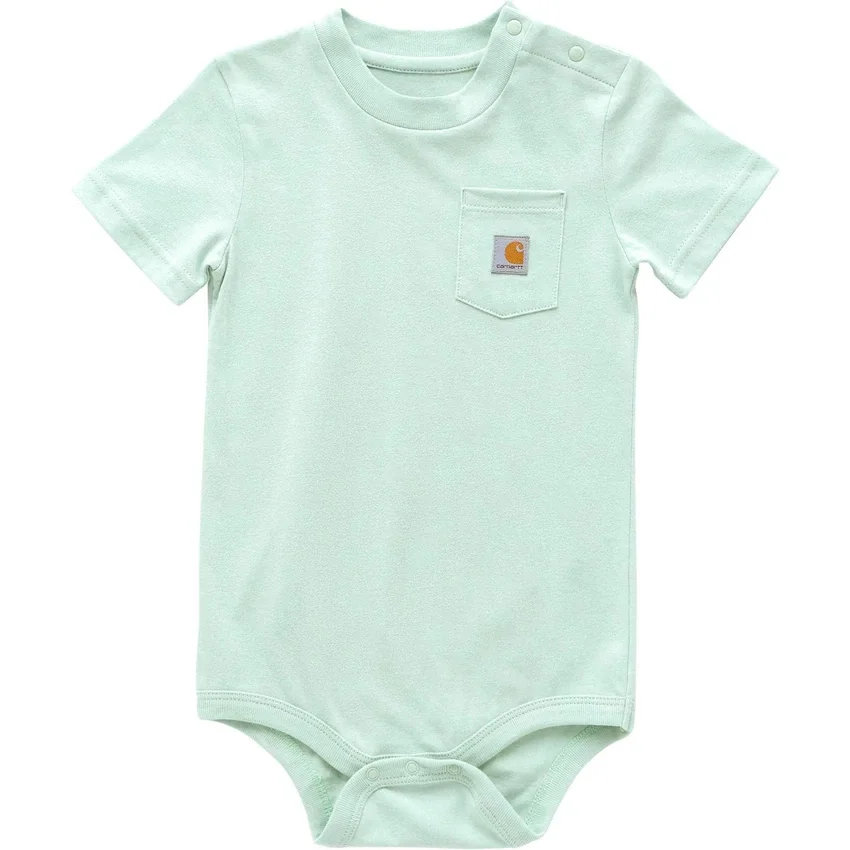 Çocuk Kısa Kolluklu Cepli Bodysuit (Bebek)