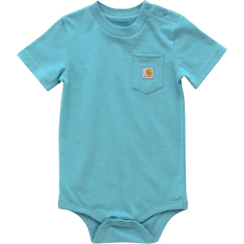 Çocuk Kısa Kolluklu Cepli Bodysuit (Bebek)