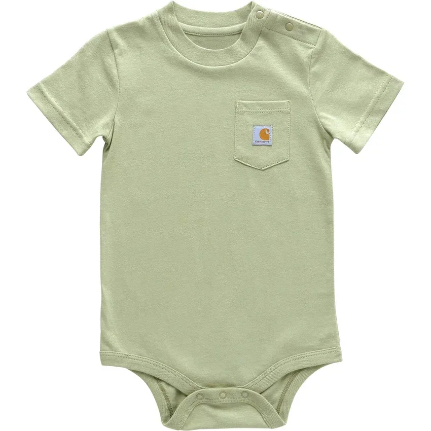 Çocuk Kısa Kolluklu Cepli Bodysuit (Bebek)