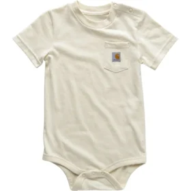 Çocuk Kısa Kolluklu Cepli Bodysuit (Bebek)