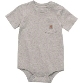 Çocuk Kısa Kolluklu Cepli Bodysuit (Bebek)