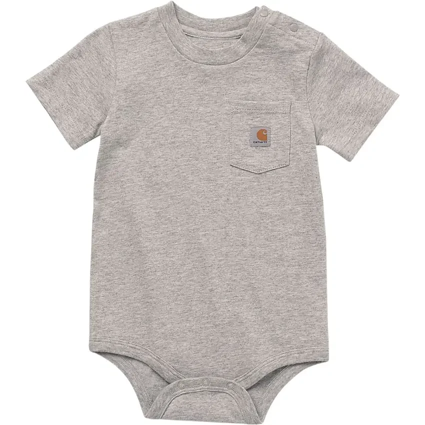 Çocuk Kısa Kolluklu Cepli Bodysuit (Bebek)