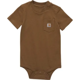 Çocuk Kısa Kolluklu Cepli Bodysuit (Bebek)