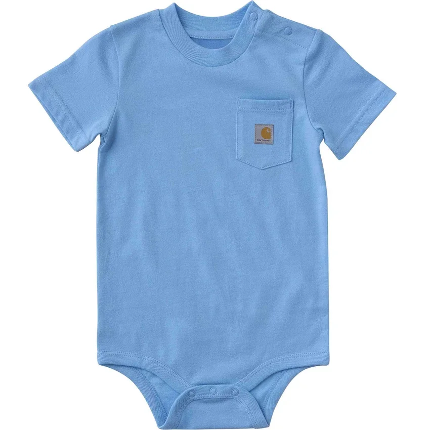 Çocuk Kısa Kolluklu Cepli Bodysuit (Bebek)
