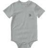 Çocuk Kısa Kolluklu Cepli Bodysuit (Bebek)