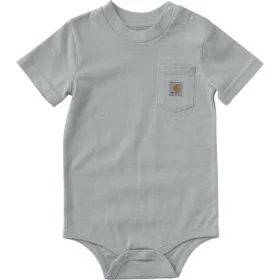 Çocuk Kısa Kolluklu Cepli Bodysuit (Bebek)