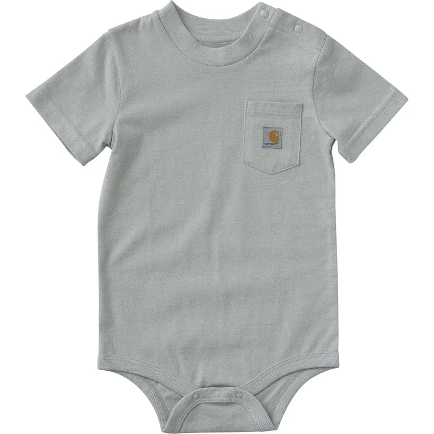 Çocuk Kısa Kolluklu Cepli Bodysuit (Bebek)