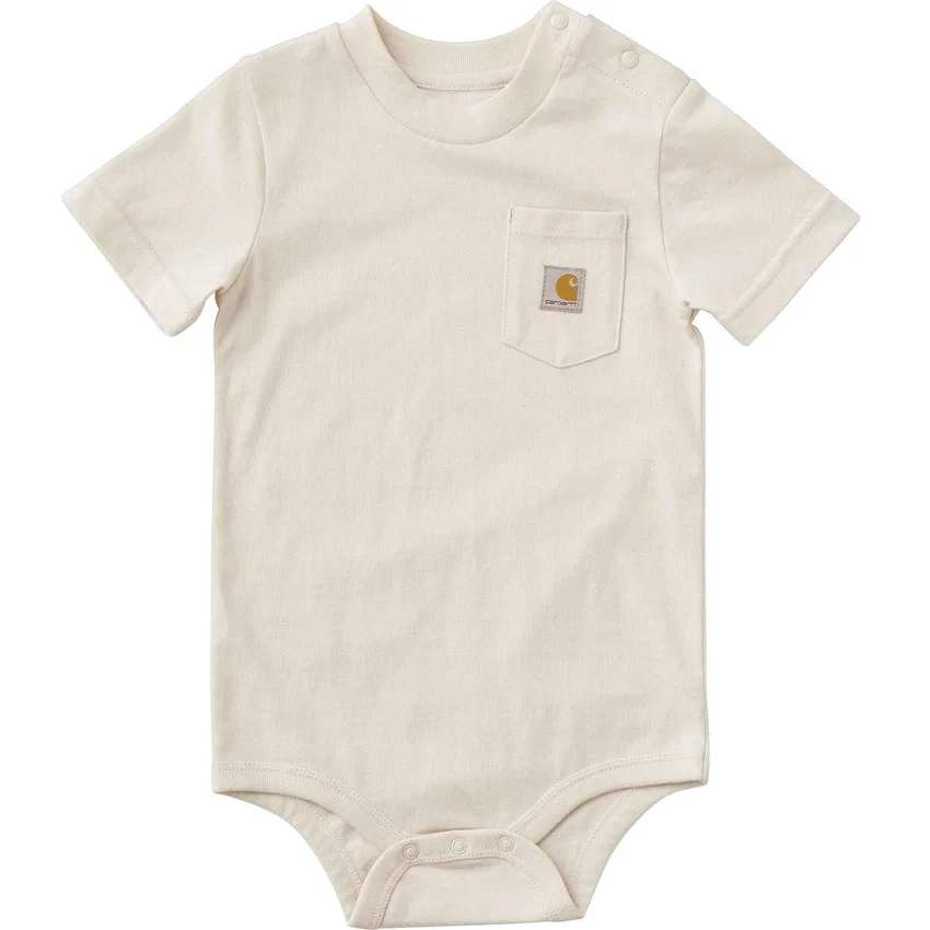 Çocuk Kısa Kolluklu Cepli Bodysuit (Bebek)