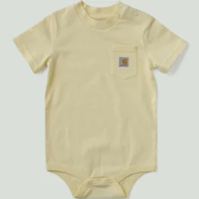 Çocuk Kısa Kolluklu Cepli Bodysuit (Bebek)