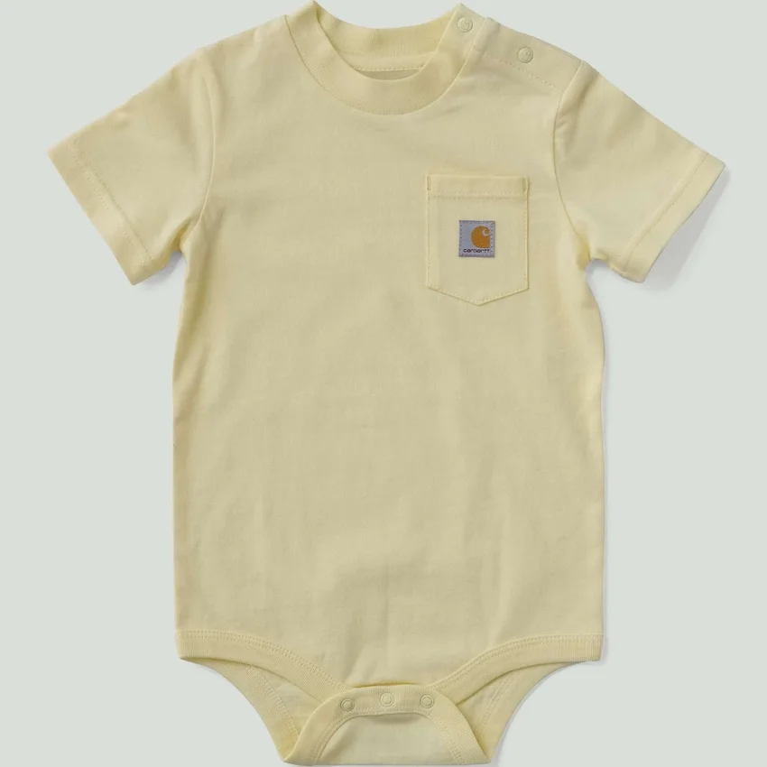 Çocuk Kısa Kolluklu Cepli Bodysuit (Bebek)