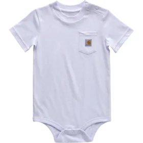 Çocuk Kısa Kolluklu Cepli Bodysuit (Bebek)