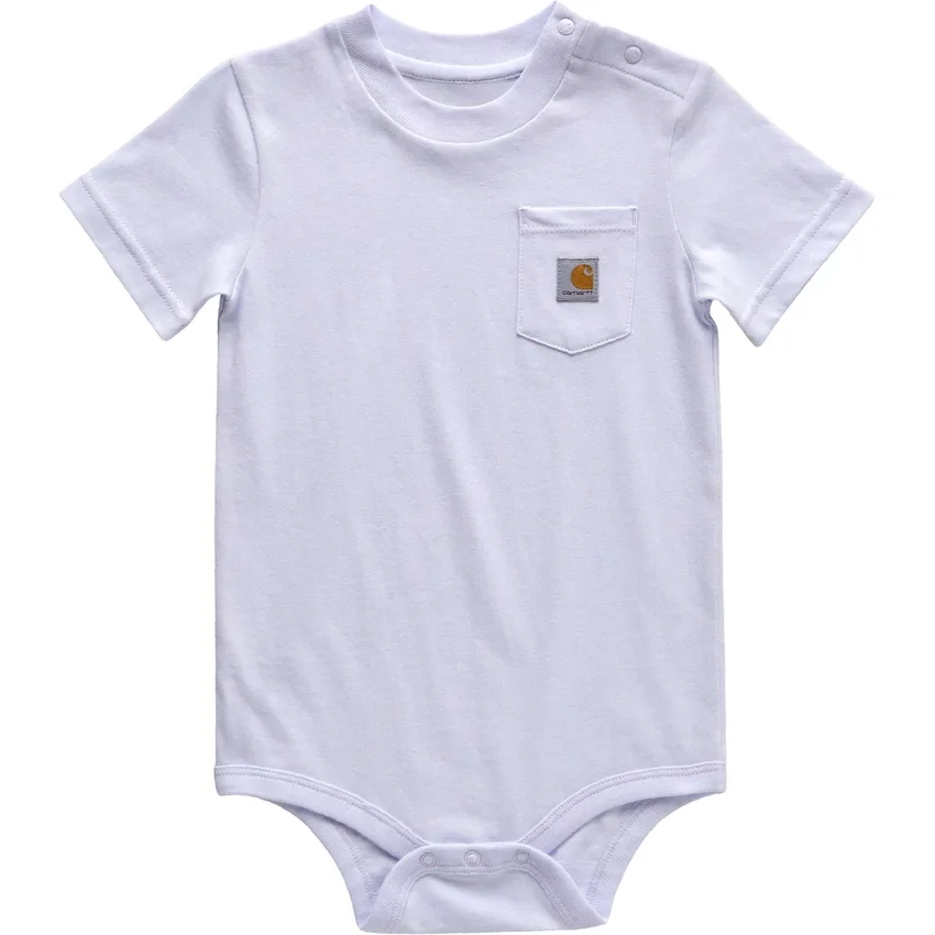 Çocuk Kısa Kolluklu Cepli Bodysuit (Bebek)