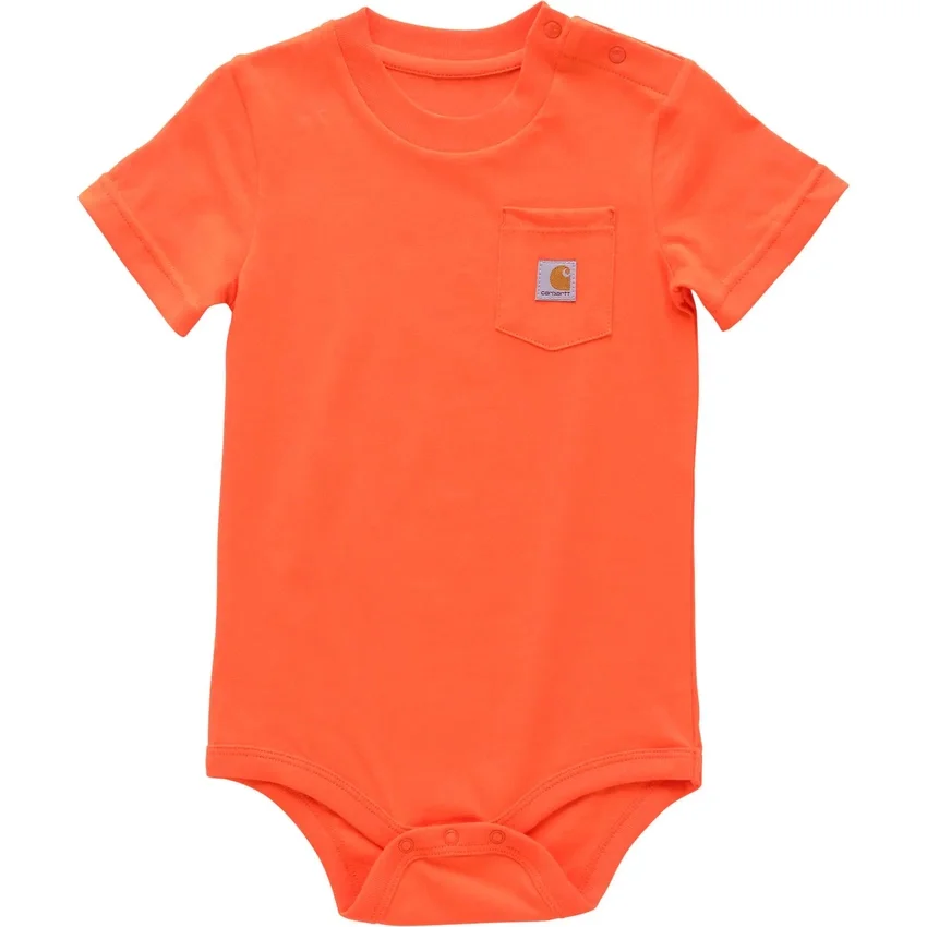 Çocuk Kısa Kolluklu Cepli Bodysuit (Bebek)