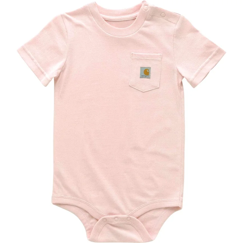 Çocuk Kısa Kolluklu Cepli Bodysuit (Bebek)