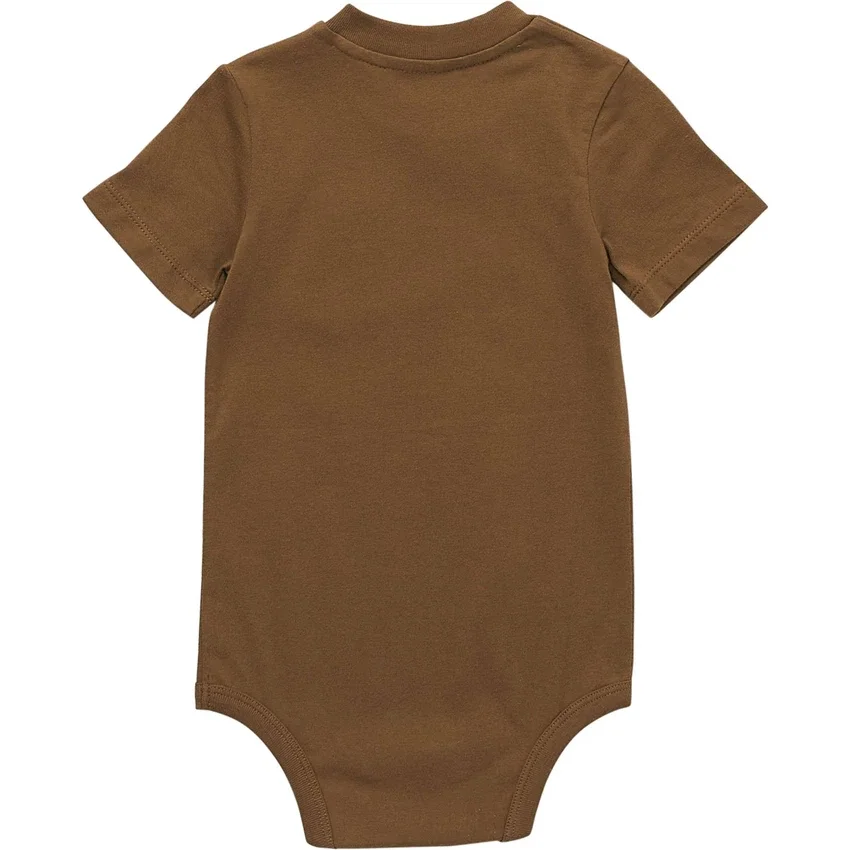 Çocuk Kısa Kolluklu Cepli Bodysuit (Bebek)