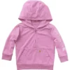Çocuklar İçin Uzun Kolluklu, Yeniden Tasarlanmış Giysi Boyamalı Yarım Fermuarlı Sweatshirt (Bebek/Küçük Çocuk)