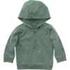 Çocuklar İçin Uzun Kolluklu, Yeniden Tasarlanmış Giysi Boyamalı Yarım Fermuarlı Sweatshirt (Bebek/Küçük Çocuk)