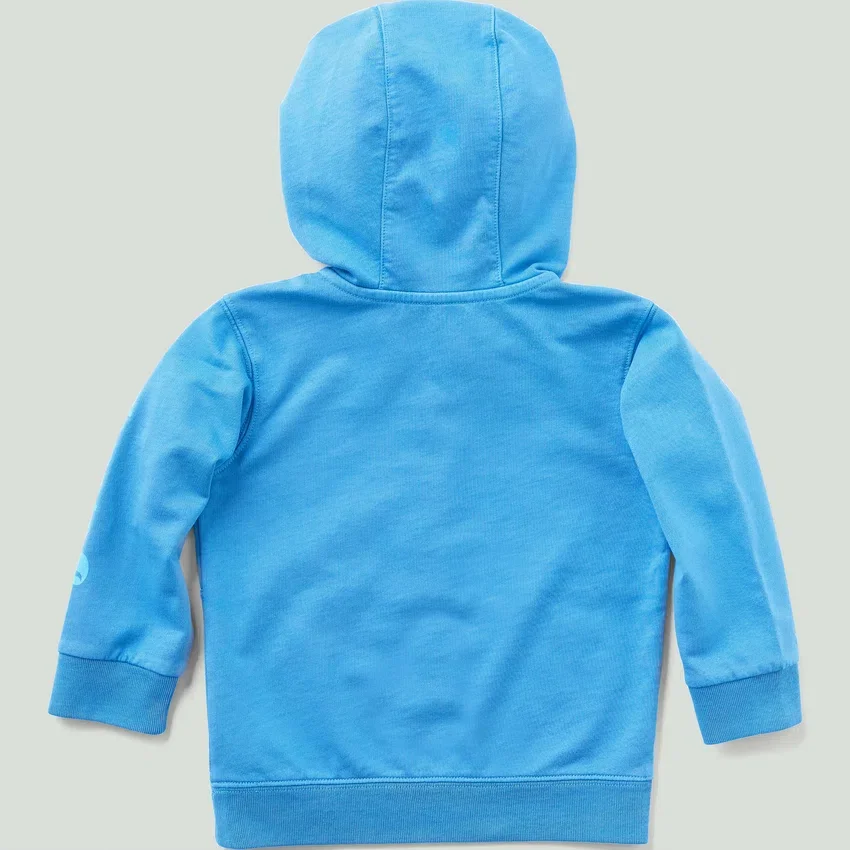 Çocuklar İçin Uzun Kolluklu, Yeniden Tasarlanmış Giysi Boyamalı Yarım Fermuarlı Sweatshirt (Bebek/Küçük Çocuk)