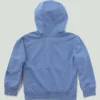 Çocuklar İçin Uzun Kolluklu, Yeniden Tasarlanmış Giysi Boyamalı Yarım Fermuarlı Sweatshirt (Bebek/Küçük Çocuk)