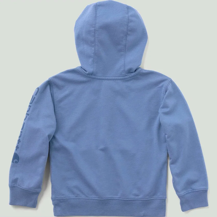 Çocuklar İçin Uzun Kolluklu, Yeniden Tasarlanmış Giysi Boyamalı Yarım Fermuarlı Sweatshirt (Bebek/Küçük Çocuk)