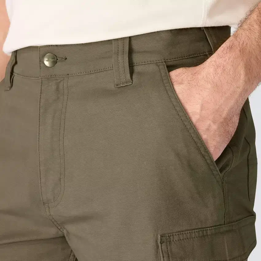 Rahat Kesim 9" Rigby Kanvas Kargo Şort - İş Şortu