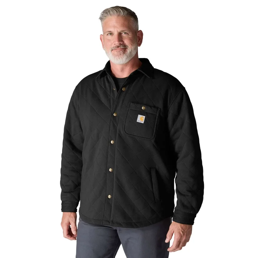 Rain Defender® Bol Kesim Ağır Kapitone Çıtçıtlı Ön Gömlek Ceket