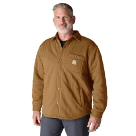 Rain Defender® Bol Kesim Ağır Kapitone Çıtçıtlı Ön Gömlek Ceket
