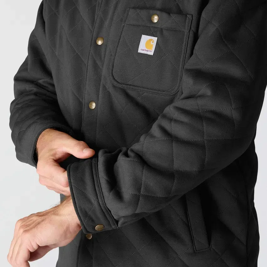 Rain Defender® Bol Kesim Ağır Kapitone Çıtçıtlı Ön Gömlek Ceket