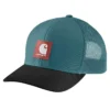 Rugged Flex™ Dimi Dokuma, Arka Kısmı File, Logolu Yama Trucker Şapka