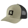Rugged Flex™ Dimi Dokuma, Arka Kısmı File, Logolu Yama Trucker Şapka