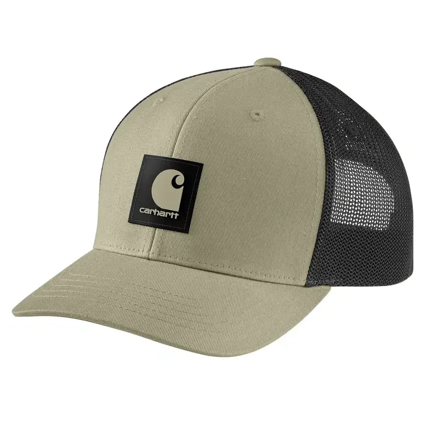 Rugged Flex™ Dimi Dokuma, Arka Kısmı File, Logolu Yama Trucker Şapka
