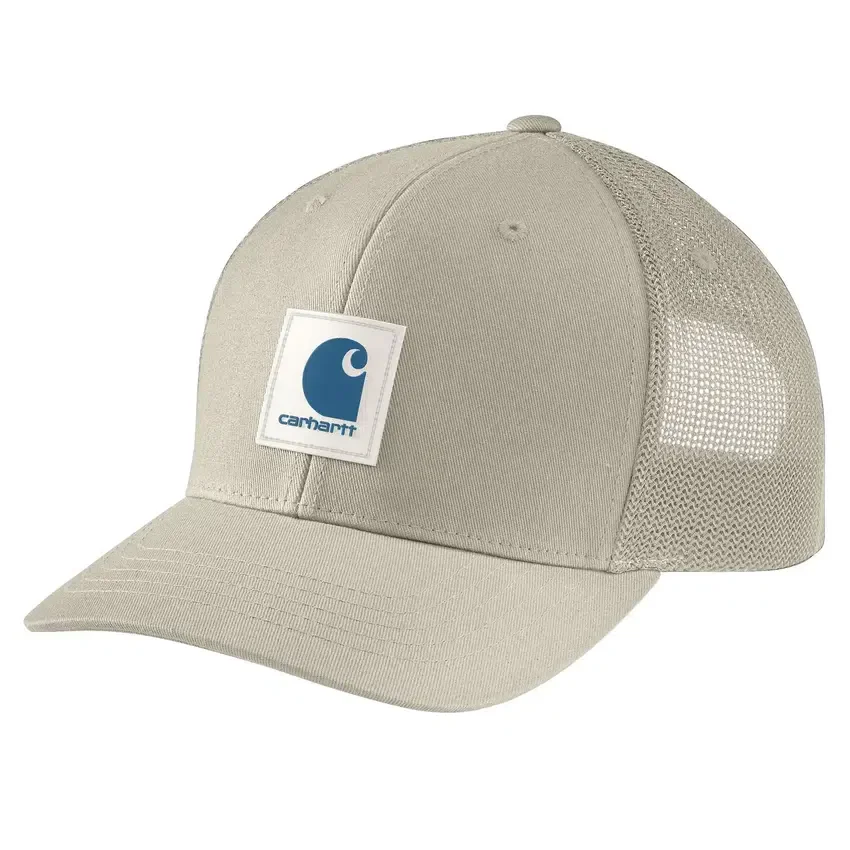 Rugged Flex™ Dimi Dokuma, Arka Kısmı File, Logolu Yama Trucker Şapka