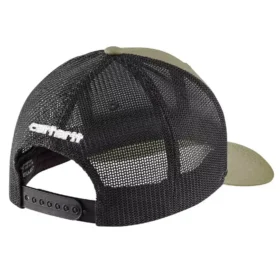 Rugged Flex™ Dimi Dokuma, Arka Kısmı File, Logolu Yama Trucker Şapka