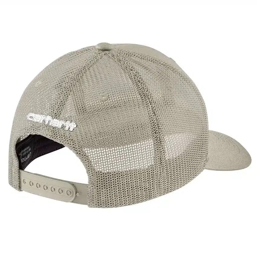 Rugged Flex™ Dimi Dokuma, Arka Kısmı File, Logolu Yama Trucker Şapka