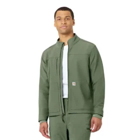 Rugged Flex® Peak Bonded Fleece Scrub Ceket