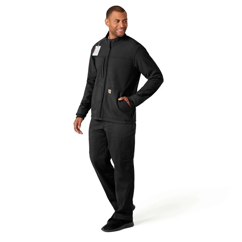 Rugged Flex® Peak Bonded Fleece Scrub Ceket