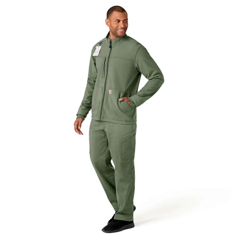 Rugged Flex® Peak Bonded Fleece Scrub Ceket