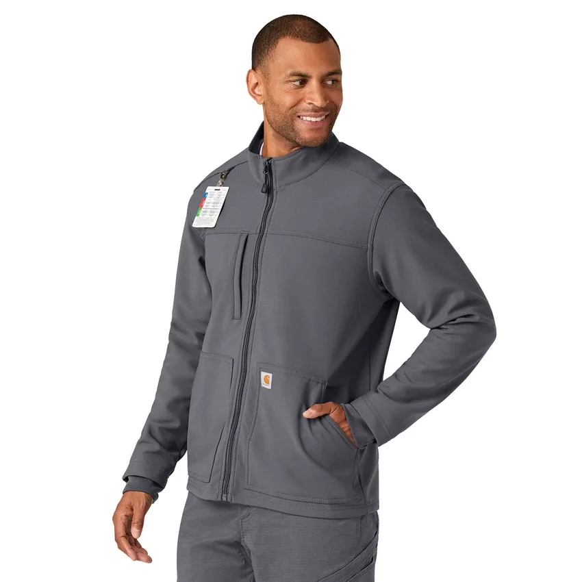 Rugged Flex® Peak Bonded Fleece Scrub Ceket