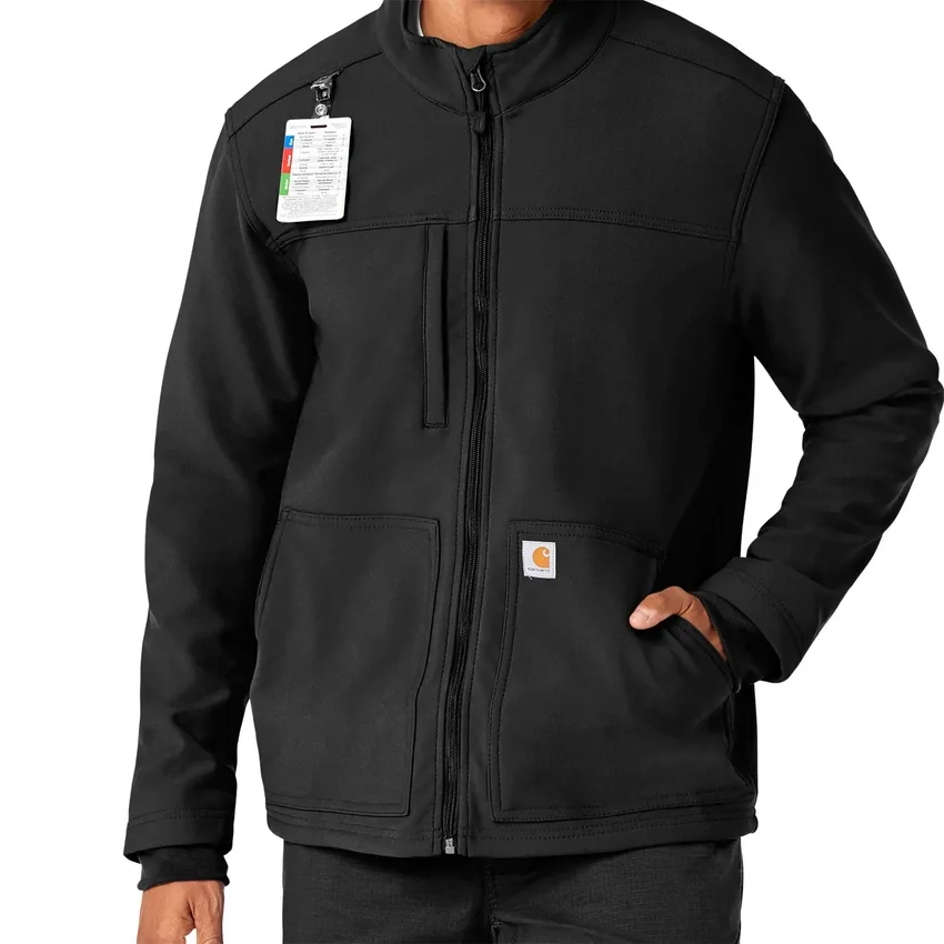 Rugged Flex® Peak Bonded Fleece Scrub Ceket