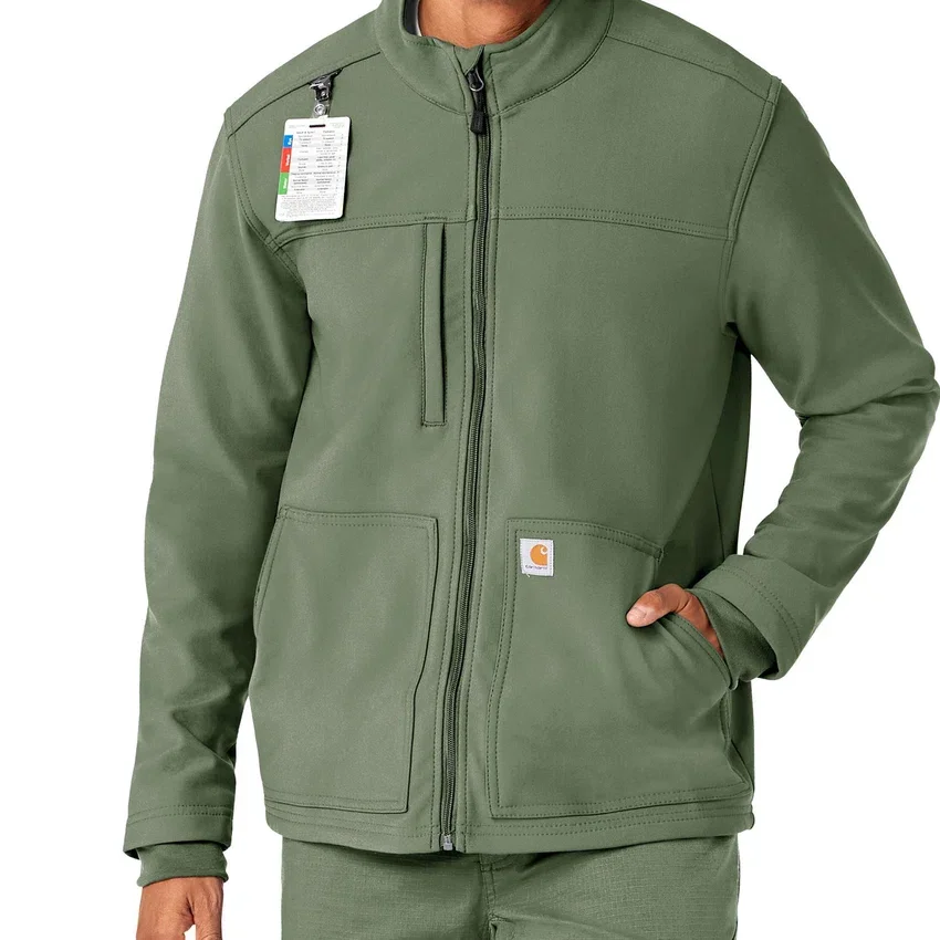 Rugged Flex® Peak Bonded Fleece Scrub Ceket