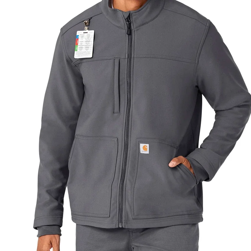 Rugged Flex® Peak Bonded Fleece Scrub Ceket