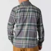 Rugged Flex™ Rahat Kesim Orta Ağırlıkta Flanel Uzun Kolluklu Ekose Gömlek