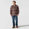 Rugged Flex™ Rahat Kesim Orta Ağırlıkta Flanel Uzun Kolluklu Ekose Gömlek