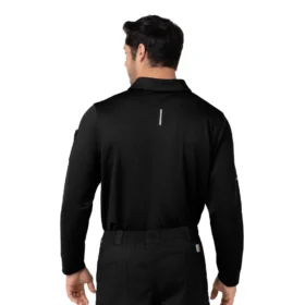 Rugged Flex® Rscu Ağır Dokuma Uzun Kolluklu Polo Scrub Üst