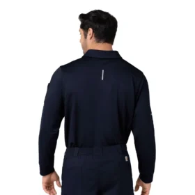 Rugged Flex® Rscu Ağır Dokuma Uzun Kolluklu Polo Scrub Üst